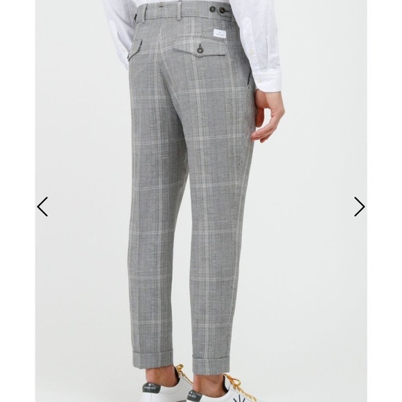 Manuel Ritz Baggy Fit Chambray Pants - Picture 9 of 14